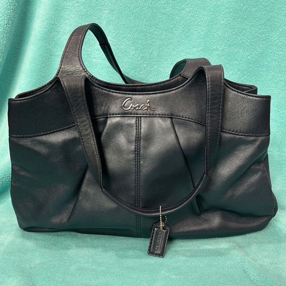 Coach Slate Blue Leather Bag